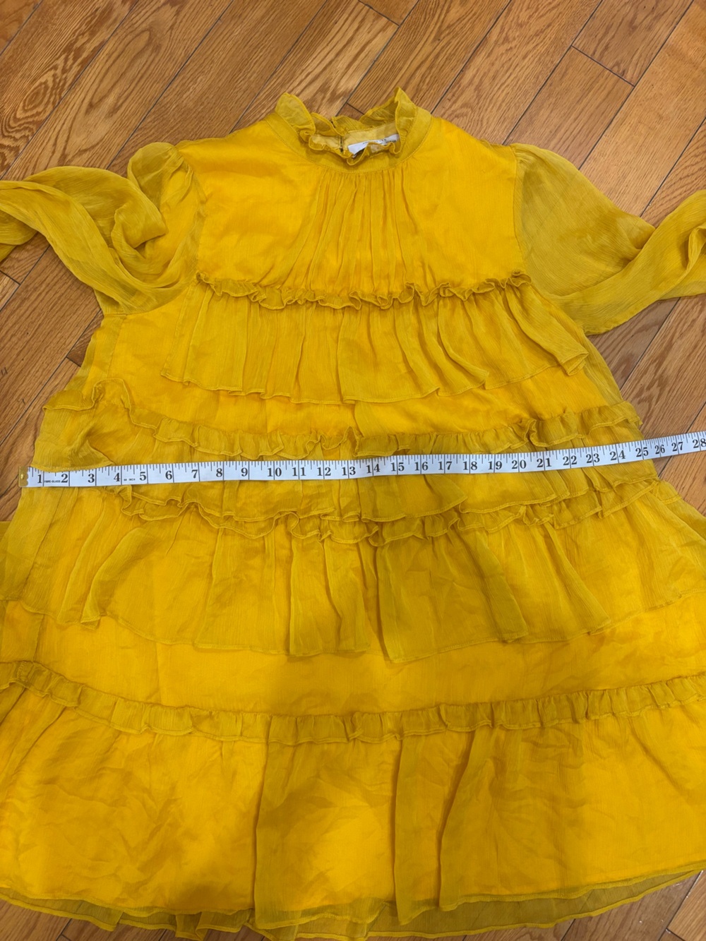 Adam Lippes x RTR Tiered ruffle dress size: 6 - Picture 10 of 11